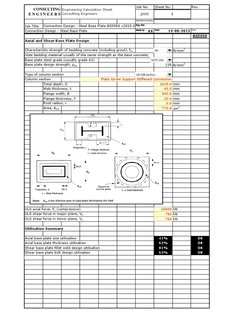 base plate design example bs 5950 errollandi