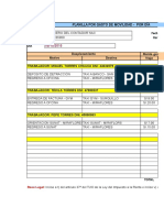 Planilla de Movilidad