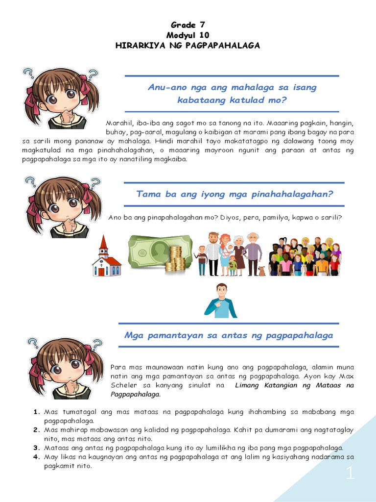 EsP 7modyul 10 Handouts | PDF