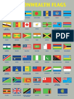 A 3 Commonwealth Flags Poster 2010