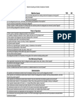 Machine Guarding Inspection Checklist