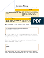 audience theory handout