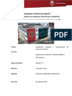 Legislación Nacional e Internacional de Comercio Exterior