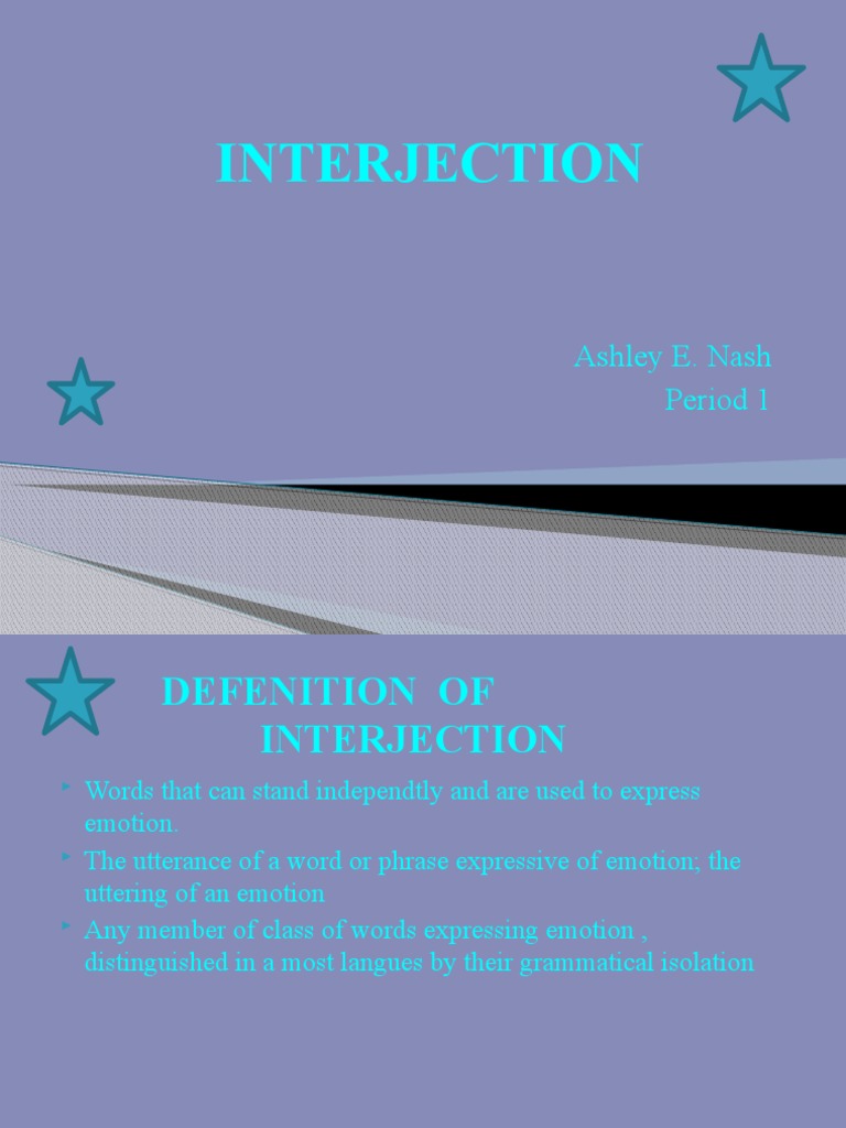 Understanding Interjections: Definition & Examples | PDF | Language ...