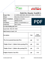 Field Dry Density Test (BS 1377-9:90/ASTM D1556)