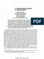 Toward A Stewardship Theory of Managemen PDF