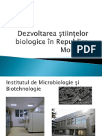 Dezvoltarea Științelor Biologice În Republica Moldova