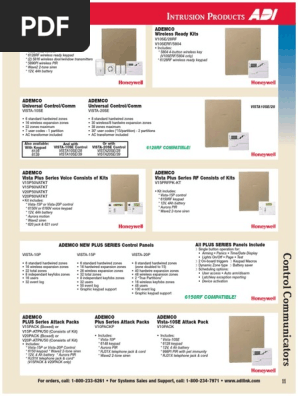 Bosch OD850-F2 Intruder detector Specifications