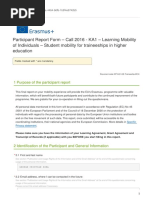 Erasmus+ Participant Report 2024 | PDF | Learning | Skill