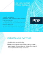 Apresentação Artigo Implantação de Edifício Acima de Túnel