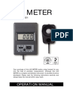 Lux Meter: Operation Manual