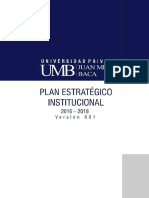 Plan Estrategico Institucional Umb 2016-2018