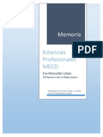 Memoria Estancia Profesional MECD 2017