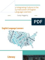 effectively integrating culture in the literacy instruction of english language learners