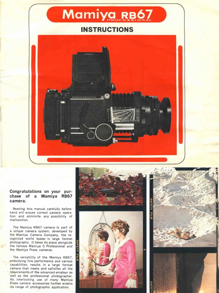 Mamiya RB67 PRO S 中判カメラ　使用説明書付き マミヤ RB67 Proシリーズの使い方】手軽じゃないのが楽しい中判