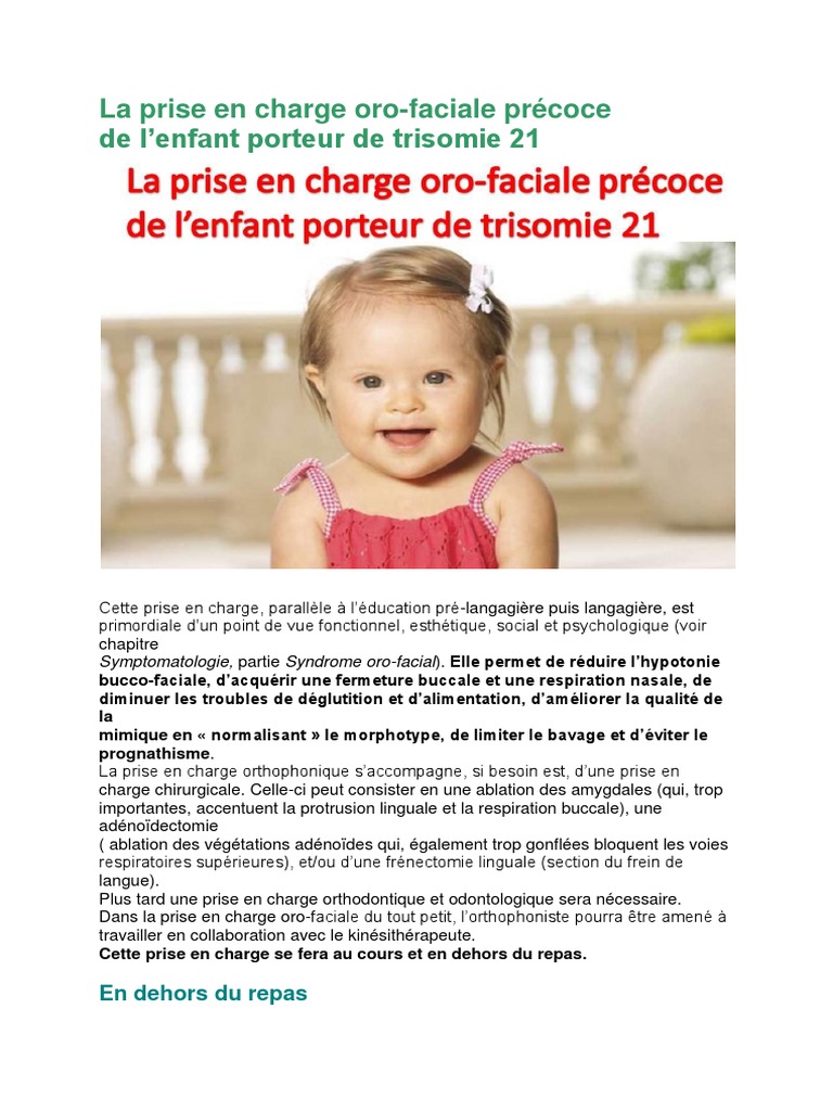 La Prise En Charge Oro Pdf Massage Bouche