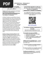 M2 Module 9 Newsletter Probabilty