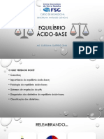 Equilíbrio Ácido-Base e Distúrbios