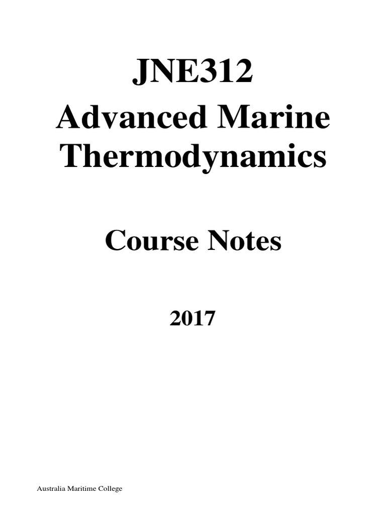 Advanced Marine Thermodynamics Temperature Heat