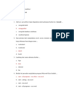 Soal Ujian Kelas X-Ak (Spreadsheet)