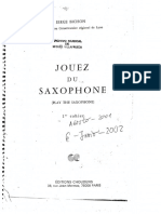 Libro de Lecciones Para Saxofon - Jouez Du Saxophone (Serge Bichon)