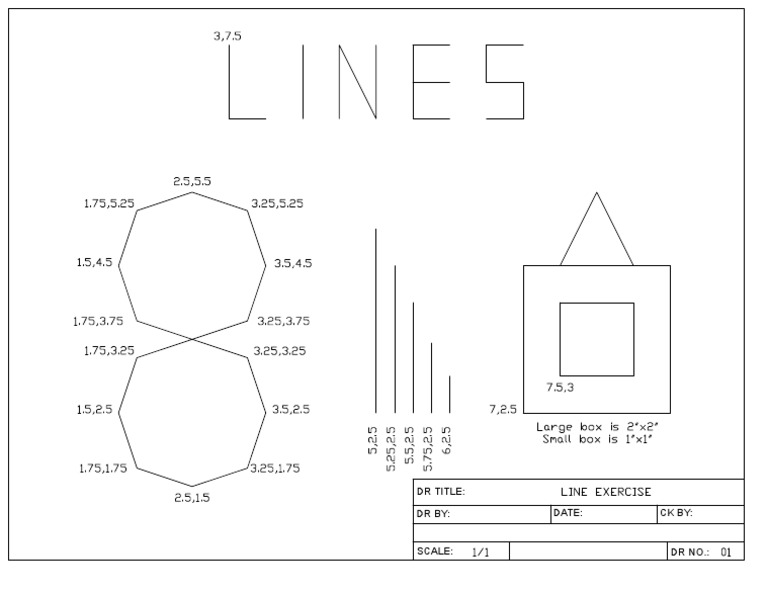 AutoCAD Exercise 1 | PDF | History | Young Adult