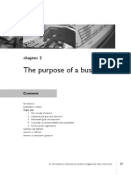 The Purpose of A Business: Topic List