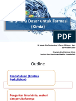 Pertemuan 1. Pengantar Ilmu Kimia, Materi Dan Perubahannya Edit