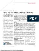 Does This Patient Have a Pleural Effusion