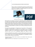 Características de Los Transformadores Eléctricos Monofásicos