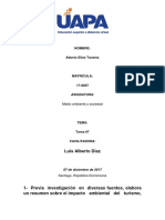 Tarea #7 de Medio Ambiente y Sociedad