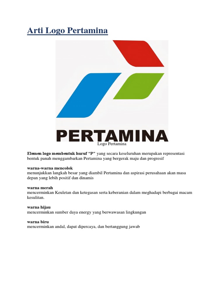 Makna dan Filosofi Logo Pertamina | PDF