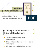 Caritas in Veritate Pope Benedict XVI: Selected Key Points Jesus P. Estanislao, Ph. D
