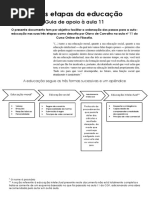 As Três Etapas Da Educação - Anagramas e Gráficos Facilitadores