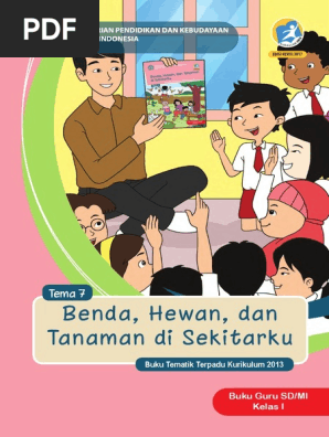 Bg 01 Sd Tematik 7 Benda Hewan Tanaman Di Sekitarku 2017