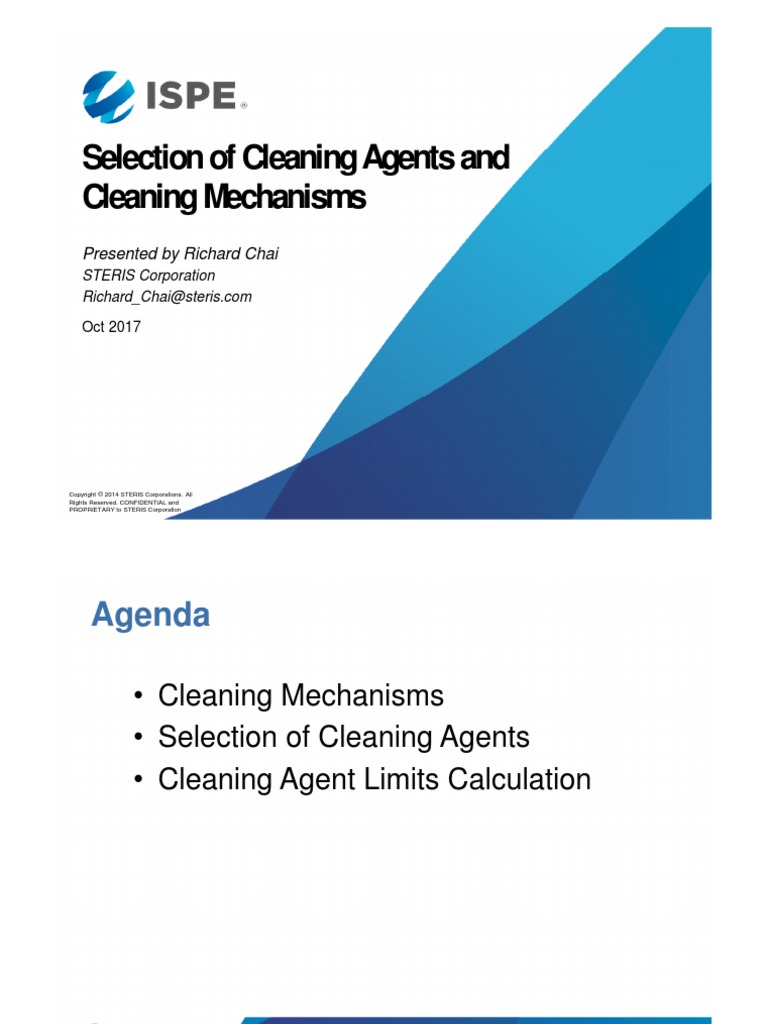 Cleaning ValidationSterisSelection of Pharma Cleaner and Cleaning