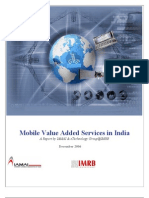 Mobile Value Added Services in India: A Report by Iamai & Etechnology Group@Imrb