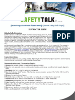 Ski Safety-Talk Template