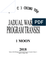 Program Transisi Tahun Satu 2018 1moon
