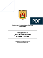 Sbd E-seleksi Jasa Konsultansi Badan Usaha Prakualifikasi