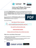 Thevenin, Norton and Tellegen Theorems - GATE Study Material in PDF