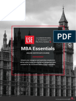 Lse Mba Essentials Online Certificate Course Prospectus PDF