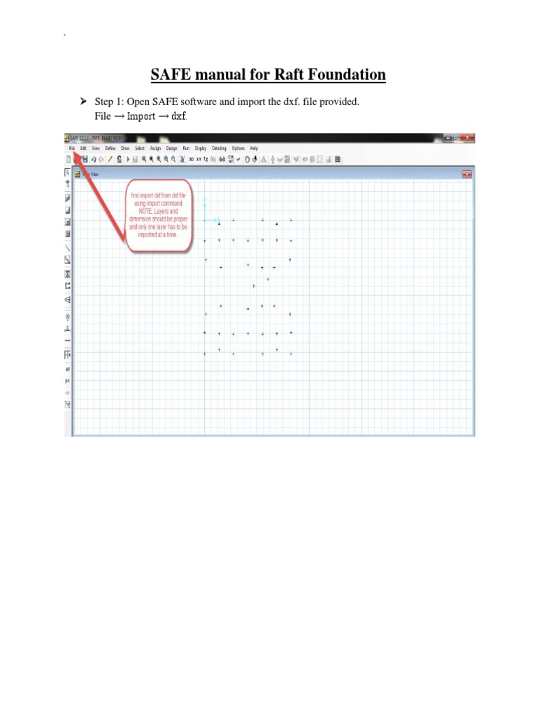 Raft Foundation Design in SAFE Software | PDF | Column | Engineering