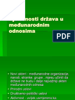 Djelatnosti Drzava U Medjunarodnim Odnosima