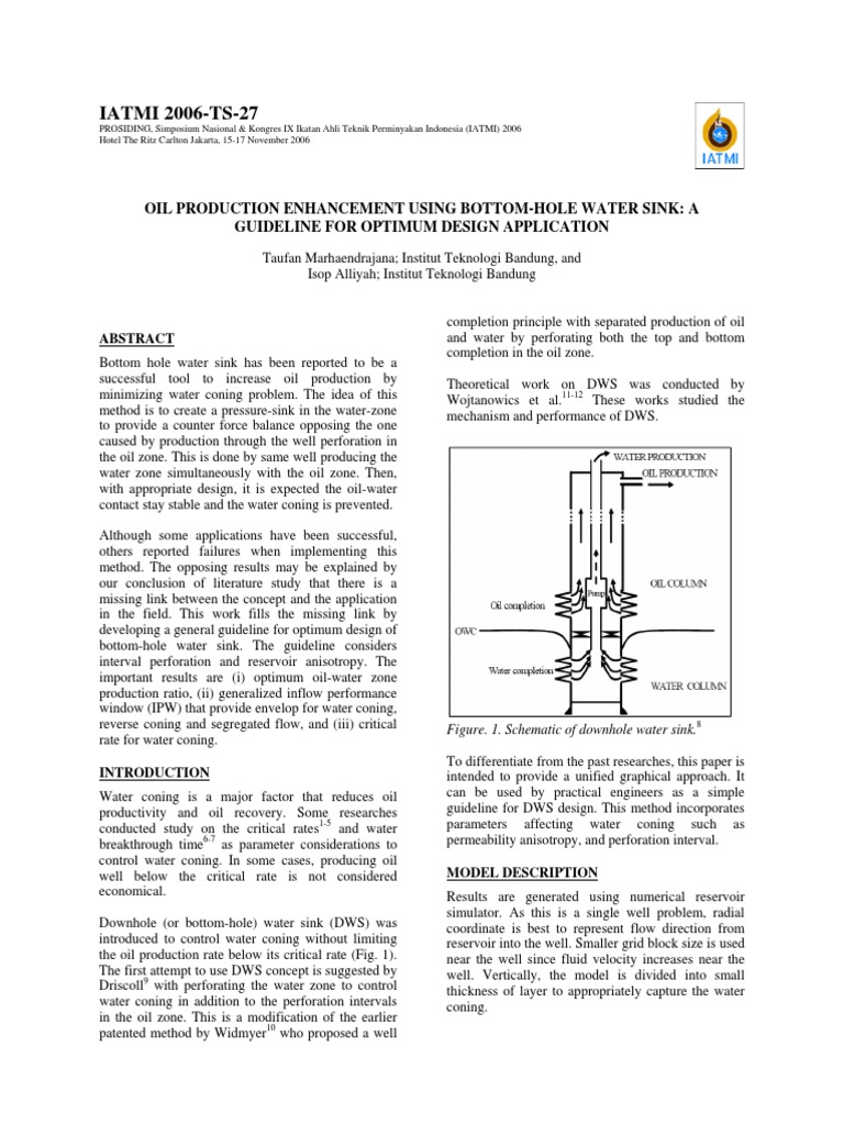 Paper Iatmi2006 Ts 27 | PDF | Petroleum Reservoir | Extraction Of Petroleum