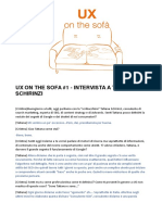 UX On The Sofa #3 - Intervista A Tatiana Schirinzi