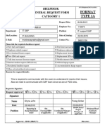 Format Type 1A: Ihelpdesk General Request Form Category 1