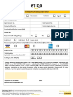 Payment Authotrization Form