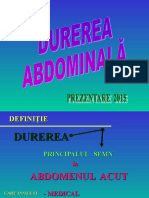 Durerea Abdominala