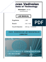 EC6513 Microprocessor Microcontroller Lab 1 2013 Regulation